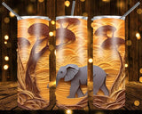 New! Designs 20 Oz Tumblers 3D Animals Africa 846