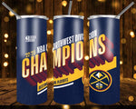 New! Designs 20 Oz Tumblers -Denver-Nuggets-Champions 852