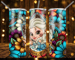 New! Designs 20 Oz Tumblers Princesses Flowers 856