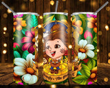 New! Designs 20 Oz Tumblers Princesses Flowers 856