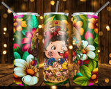 New! Designs 20 Oz Tumblers Princesses Flowers 856