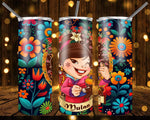 New! Designs 20 Oz Tumblers Princesses Flowers 856