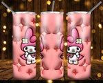 New! Designs 20 Oz Tumblers Bubble 3D Drawings Part 02-860