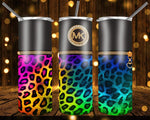 New! Designs 20 Oz Tumblers Bags Leopard Neon 863