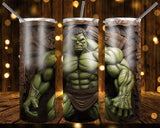 New! Designs 20 Oz Tumblers Hero Carved in Wood 873