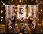 New! Designs 20 Oz Tumblers Hero Carved in Wood 873