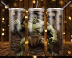 New! Designs 20 Oz Tumblers Hero Carved in Wood 873