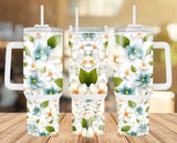 New! Designs 40 Oz Tumblers 3D Flowers 01