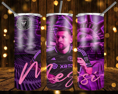 New! Designs 20 Oz Tumblers -Messi-Inter-Miami-898