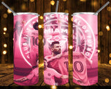 New! Designs 20 Oz Tumblers -Messi-Inter-Miami-898