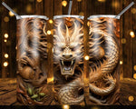New! Designs 20 Oz Tumblers Mystical designs carved in wood 897