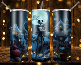 New! Designs 20 Oz Tumbler Jack and Sally 893