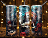 New! Designs 20 Oz Tumbler Jack and Sally 893