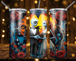 New! Designs 20 Oz Tumbler Jack and Sally 893