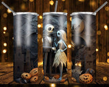 New! Designs 20 Oz Tumbler Jack and Sally 893