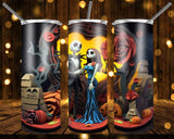 New! Designs 20 Oz Tumbler Jack and Sally 893