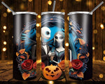 New! Designs 20 Oz Tumbler Jack and Sally 893