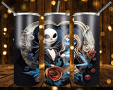 New! Designs 20 Oz Tumbler Jack and Sally 893