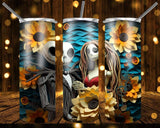 New! Designs 20 Oz Tumbler Jack and Sally 893