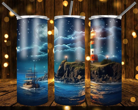 New! Designs 20 Oz Tumblers Lighthouse 888