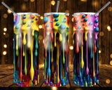 New! Designs 20 Oz Tumblers 3D paint dripping 880