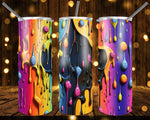 New! Designs 20 Oz Tumblers 3D paint dripping 880