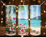 New! Designs 20 Oz Tumblers Tropical Beach 881