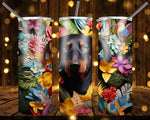 New! Designs 20 Oz Tumblers 3d dogs in flowers