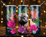 New! Designs 20 Oz Tumblers 3d dogs in flowers