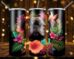 New! Designs 20 Oz Tumblers 3d dogs in flowers