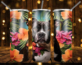 New! Designs 20 Oz Tumblers 3d dogs in flowers