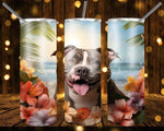 New! Designs 20 Oz Tumblers 3d dogs in flowers