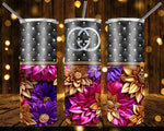 New! Designs 20 Oz Tumblers 3D Flowers Gucci,Lv,Coach,MK 917