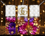 New! Designs 20 Oz Tumblers 3D Flowers Gucci,Lv,Coach,MK 917
