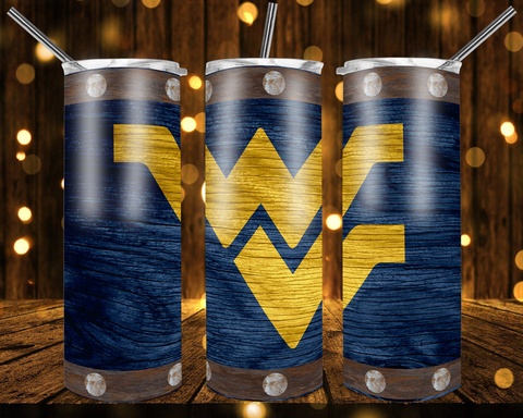 New! Designs Designs 20 tumblers West Virginia Mountaineers 337