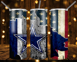 New! Designs 20 Oz Tumblers Cowboys 001