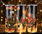 New! Designs 20 Oz Tumbler Fireman and Police 525