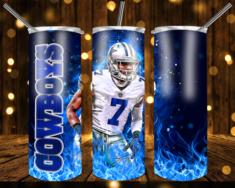 New! Designs 20 Oz Tumblers D. Cowboys 002