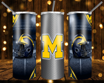 New! Designs 20 Oz Tumblers M. Wolverines 448 20 Files
