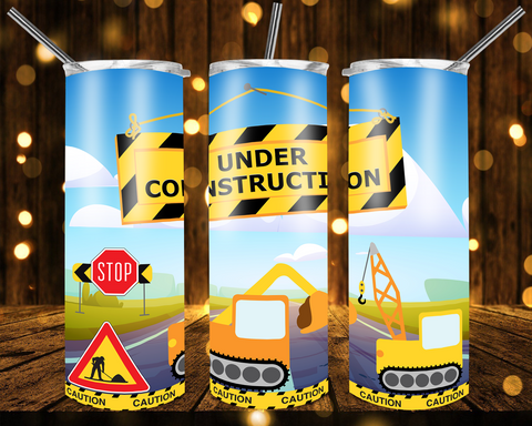 New! Designs 20 Oz Tumblers Construction Kids 440