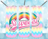 New! Designs 20 Oz Tumblers Rainbow and sticker 135