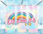 New! Designs 20 Oz Tumblers Rainbow and sticker 135