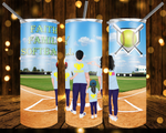 New! Designs 20 Oz Tumbler Softball and Baseball Family 526