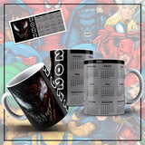 New! Designs Mugs Heroes Calendar 001