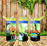 New! Designs 12 Oz Tumblers Flip Top Sponge Bob 007