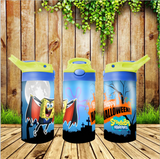 New! Designs 12 Oz Tumblers Flip Top Sponge Bob 007