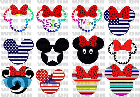 New! Designs Clipart Mickey and Minnie