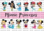 New! Designs Clipart Minnie Princesses and Digital paper 02