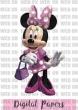 New! Designs Clipart Minnie Princesses and Digital paper 02