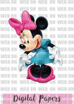 New! Designs Clipart Minnie Princesses and Digital paper 02